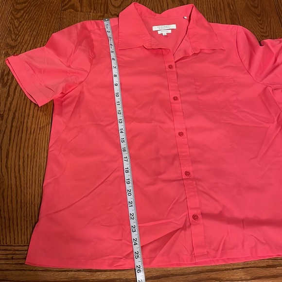 FOXCROFT APPLESEED’S women’s Classic Fit Camp shirt button front bright pink 16 - Picture 13 of 14